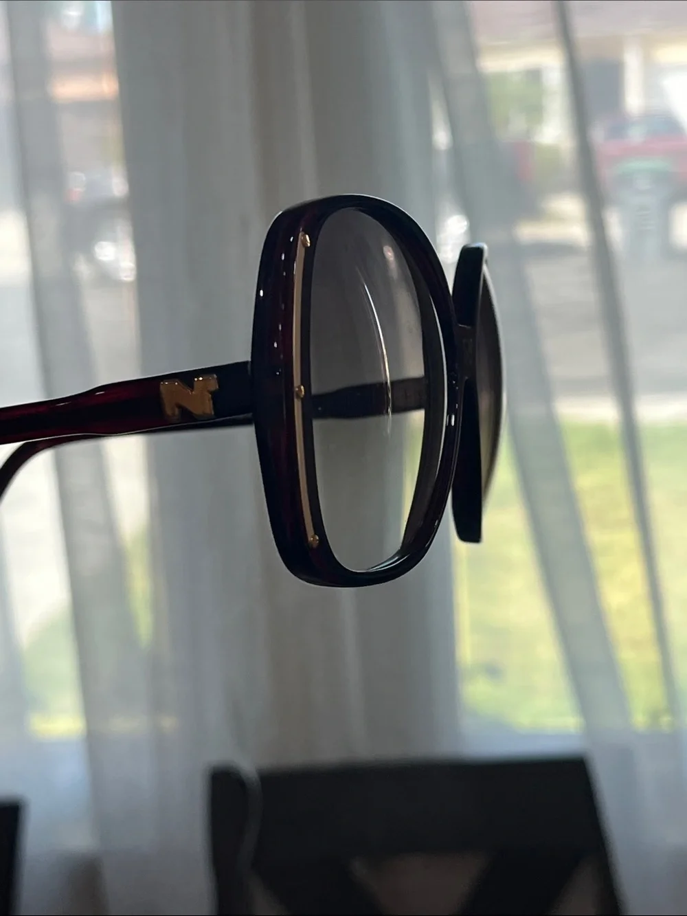 Nina Ricci Oversized Tortoiseshell Sunglasses with Brown Gradient Lenses